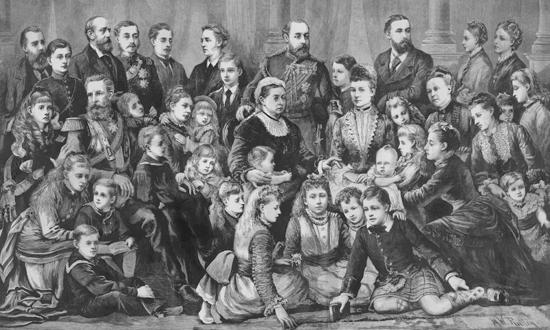 Queen Victoria & family, 1894