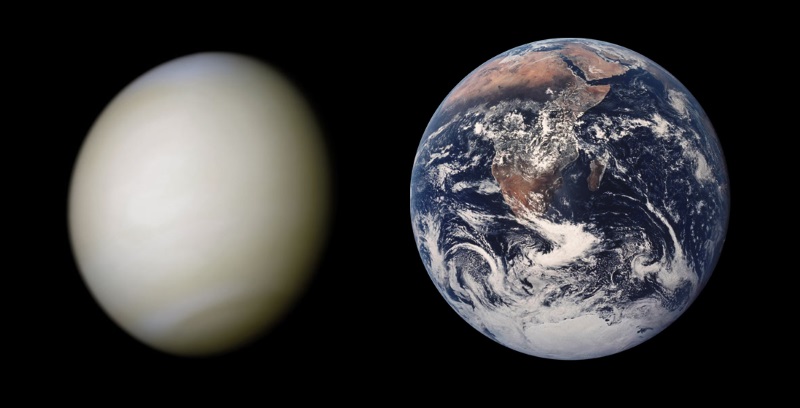 Venus & Earth