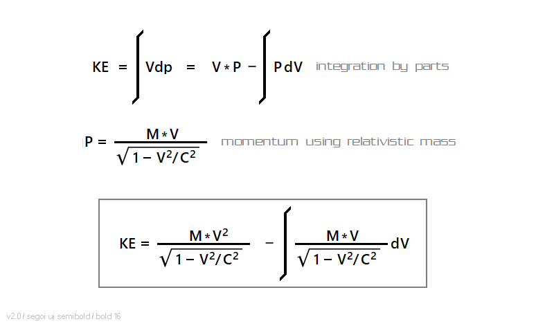 rearranging the energy equation