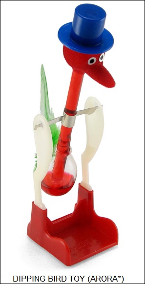 dipping bird toy