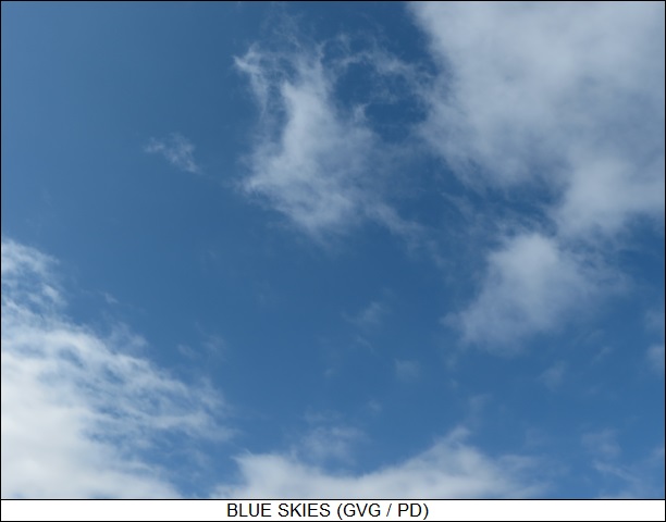 blue skies