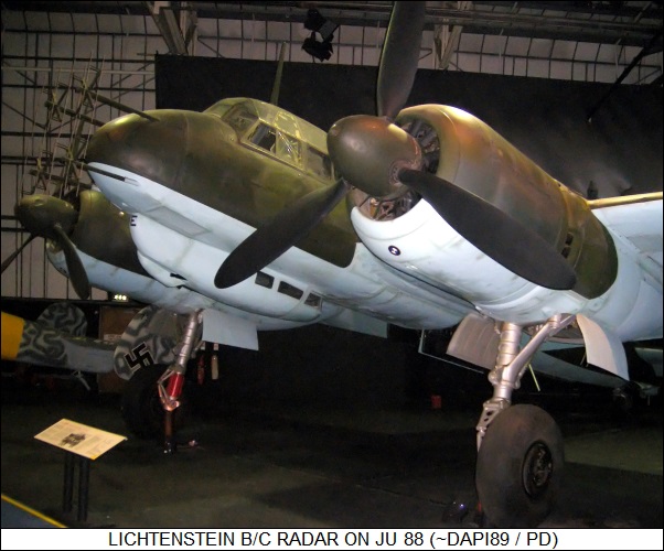 Lichtenstein B/C radar on Ju 88