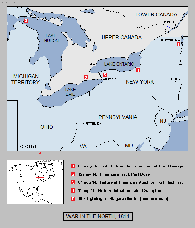 the war in the North, 1814